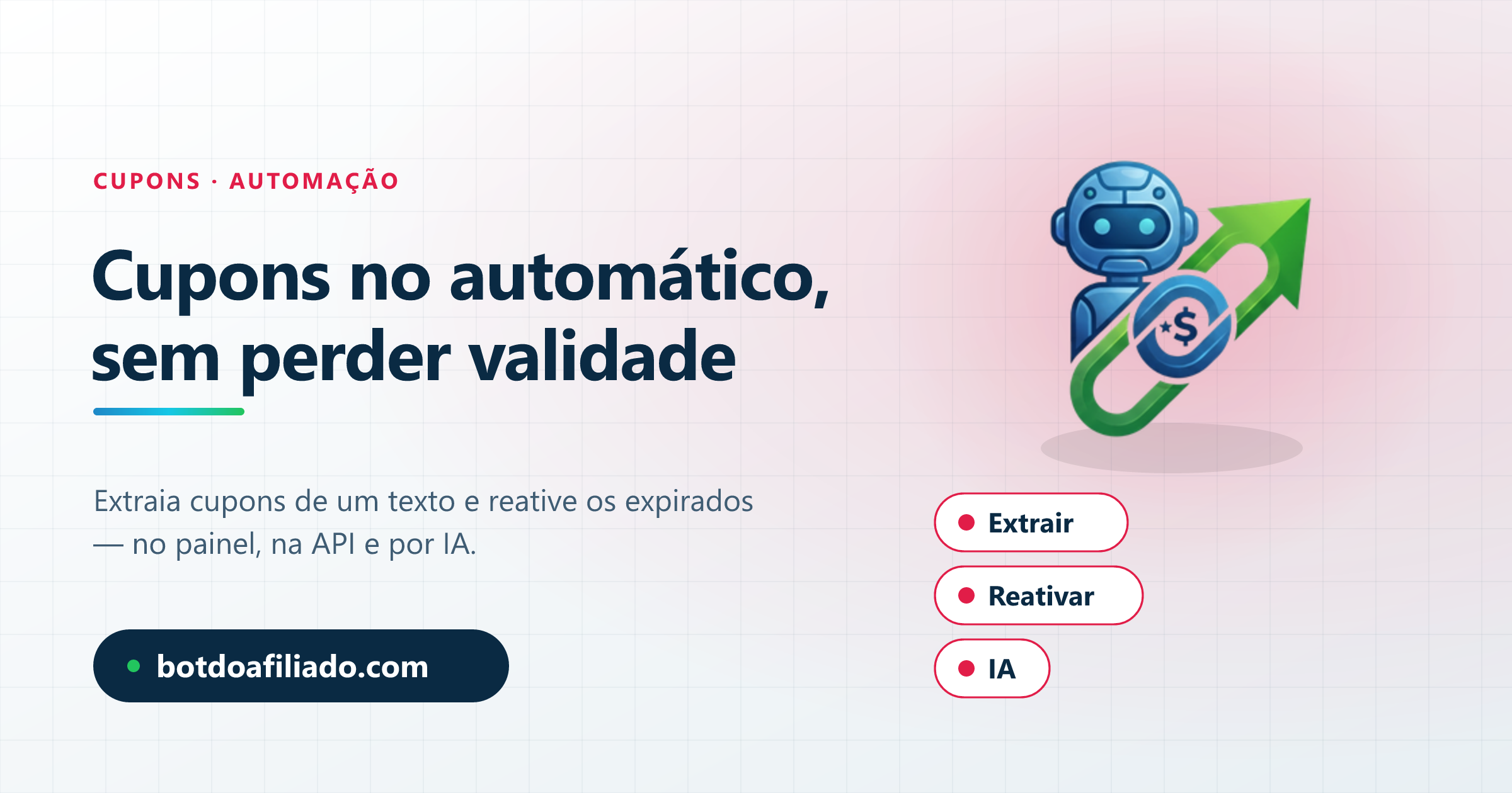 Automação de cupons: extrair cupons de um texto e reativar os expirados no Bot do Afiliado