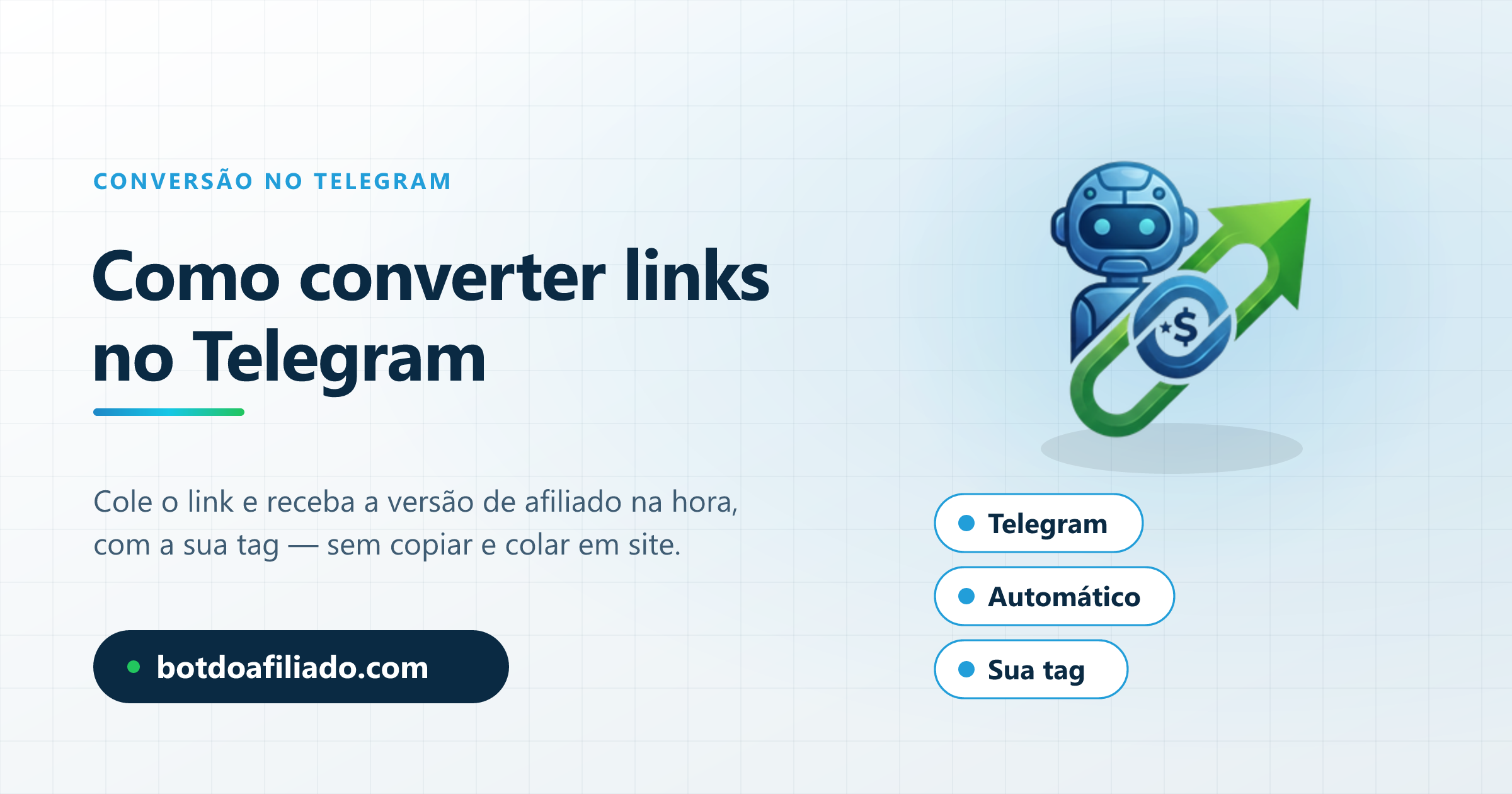 Como converter links em links de afiliado no Telegram, automaticamente, com a sua tag