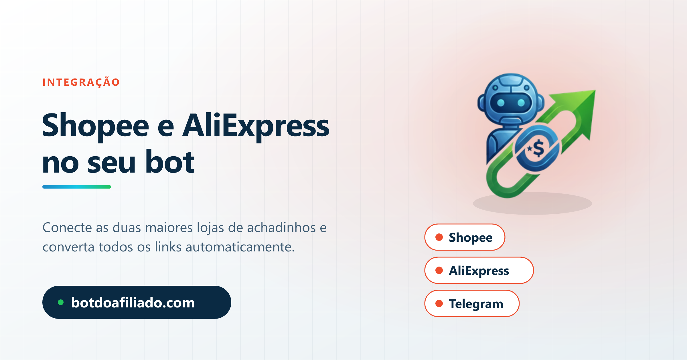 Integrar Shopee e AliExpress no bot de Telegram e converter todos os links automaticamente