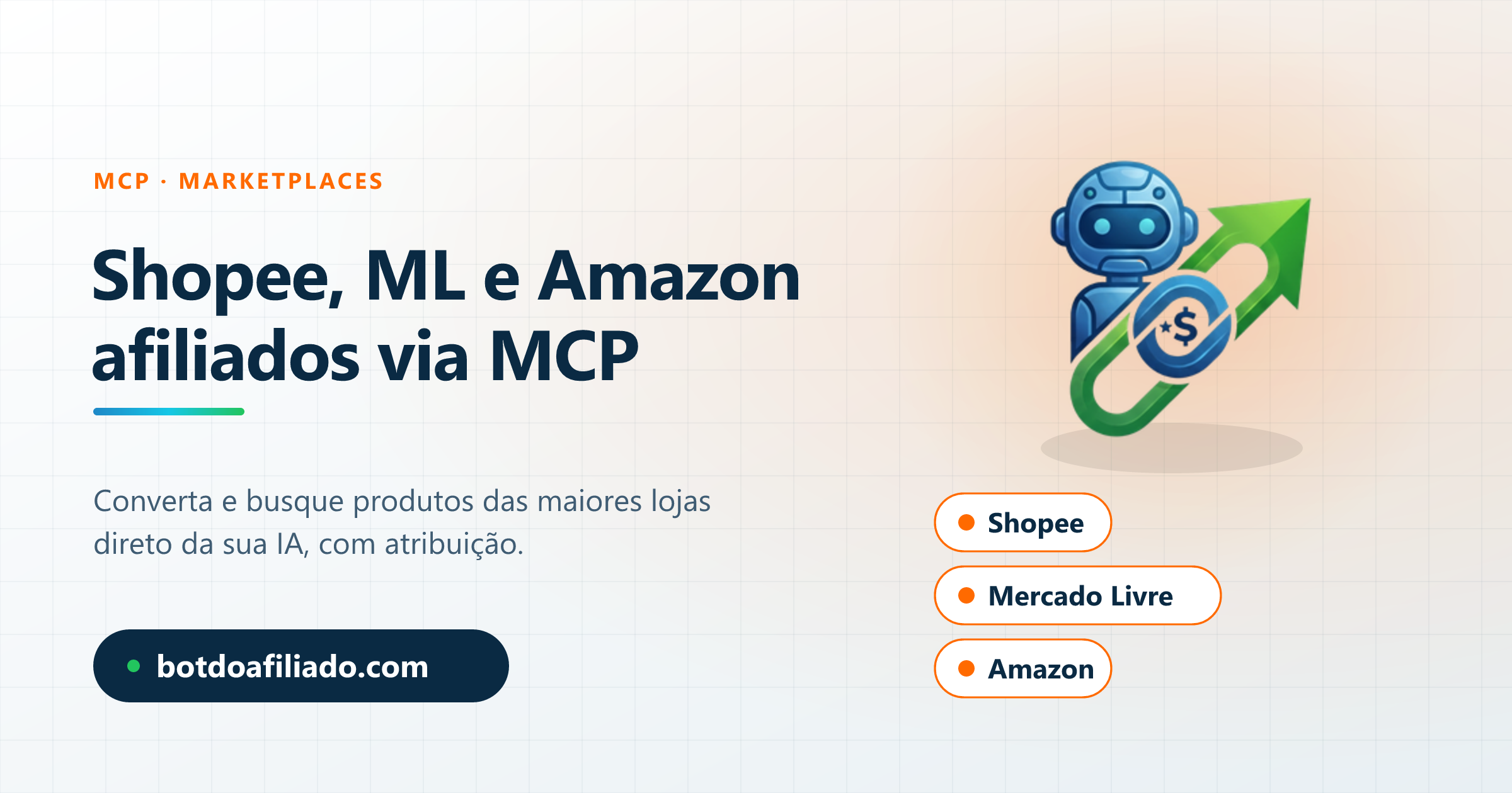 Afiliado Shopee, Mercado Livre e Amazon via MCP: converter e buscar produtos pela IA