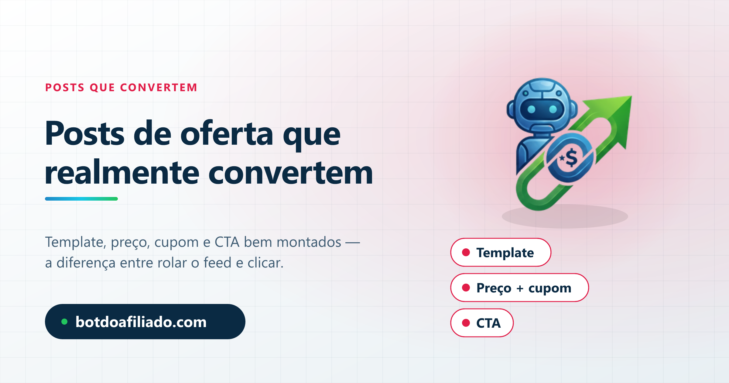 Posts de oferta que convertem no Telegram: template, preço, cupom e CTA bem montados